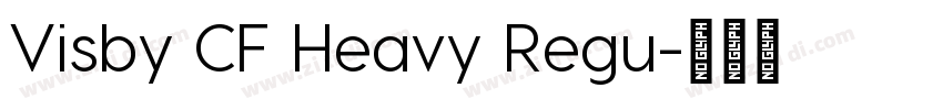Visby CF Heavy Regu字体转换